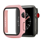 防震 PC+鋼化玻璃保護殼，附包裝紙箱，適用於 Apple Watch 44mm（橙色），Apple Watch 系列 6 / 5 / 4 / Watch SE 40mm，Apple Watch 系列 3 & 2 & 1 38mm