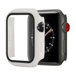 防震 PC+鋼化玻璃保護殼，附包裝紙箱，適用於 Apple Watch 44mm（橙色），Apple Watch 系列 6 / 5 / 4 / Watch SE 40mm，Apple Watch 系列 3 & 2 & 1 38mm