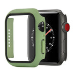 防震 PC+鋼化玻璃保護殼，附包裝紙箱，適用於 Apple Watch 44mm（橙色），Apple Watch 系列 6 / 5 / 4 / Watch SE 40mm，Apple Watch 系列 3 & 2 & 1 38mm