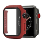防震 PC+鋼化玻璃保護殼，附包裝紙箱，適用於 Apple Watch 44mm（橙色），Apple Watch 系列 6 / 5 / 4 / Watch SE 40mm，Apple Watch 系列 3 & 2 & 1 38mm