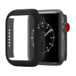 防震 PC+鋼化玻璃保護殼，附包裝紙箱，適用於 Apple Watch 44mm（橙色），Apple Watch 系列 6 / 5 / 4 / Watch SE 40mm，Apple Watch 系列 3 & 2 & 1 38mm