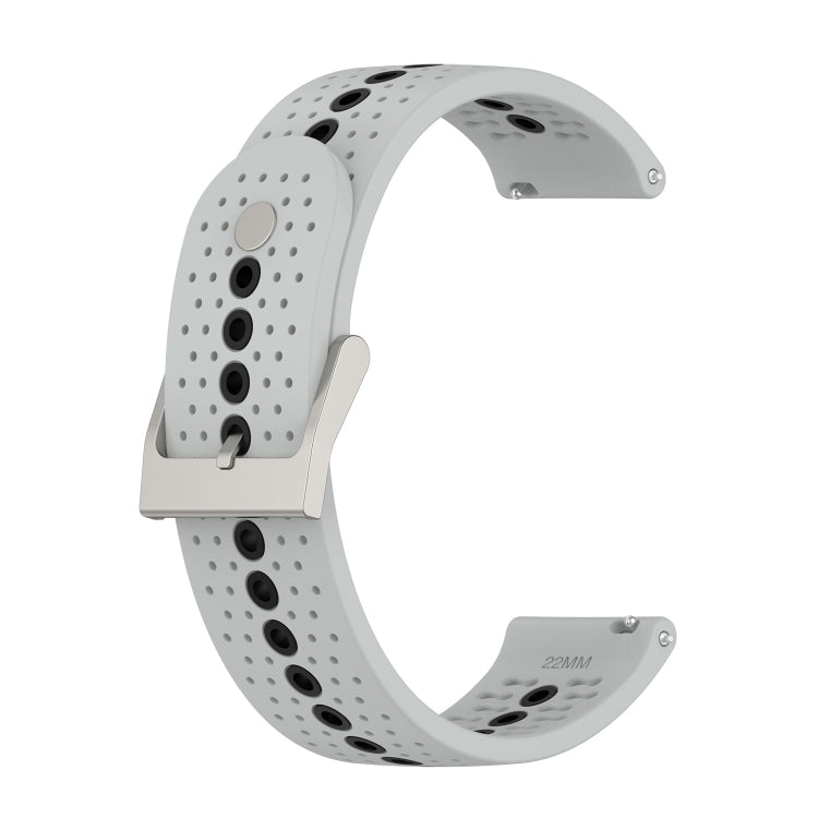 Universal Colorful Hole Silicone Replacement Strap Watchband, 22mm, 20mm, For Suunto 9 Peak