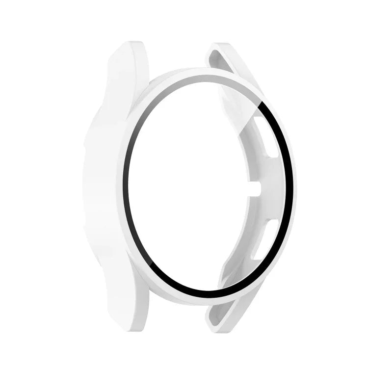 PC 保護殼附鋼化玻璃膜，適用於 Samsung Galaxy Watch4 40mm，適用於 Samsung Galaxy Watch4 44mm