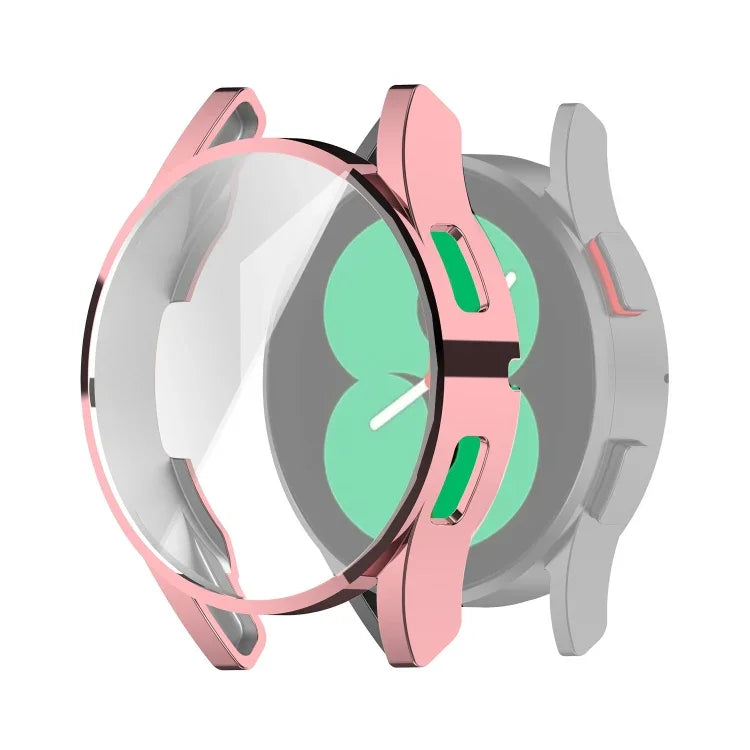 全覆蓋 TPU 電鍍保護殼，適用於 Samsung Galaxy Watch4 40mm，適用於 Samsung Galaxy Watch4 44mm