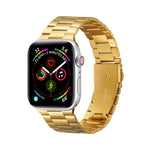 超薄三珠金屬替換錶帶，適用於 Apple Watch Series，7 41mm / 6 & SE & 5 & 4 40mm / 3 & 2 & 1 38mm，7 45mm / 6 & SE & 5 & 4 44mm / 3 & 2 & 1 42mm