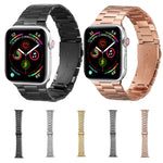 超薄三珠金屬替換錶帶，適用於 Apple Watch Series，7 41mm / 6 & SE & 5 & 4 40mm / 3 & 2 & 1 38mm，7 45mm / 6 & SE & 5 & 4 44mm / 3 & 2 & 1 42mm