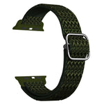 可調節菱形紋理彈性替換錶帶，適用於 Apple Watch Series，7 41mm / 6 & SE & 5 & 4 40mm / 3 & 2 & 1 38mm，7 45mm / 6 & SE & 5 & 4 44mm / 3 & 2 & 1 42mm