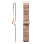 可調節菱形紋理彈性替換錶帶，適用於 Apple Watch Series，7 41mm / 6 & SE & 5 & 4 40mm / 3 & 2 & 1 38mm，7 45mm / 6 & SE & 5 & 4 44mm / 3 & 2 & 1 42mm