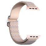 可調節菱形紋理彈性替換錶帶，適用於 Apple Watch Series，7 41mm / 6 & SE & 5 & 4 40mm / 3 & 2 & 1 38mm，7 45mm / 6 & SE & 5 & 4 44mm / 3 & 2 & 1 42mm