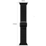 可調節菱形紋理彈性替換錶帶，適用於 Apple Watch Series，7 41mm / 6 & SE & 5 & 4 40mm / 3 & 2 & 1 38mm，7 45mm / 6 & SE & 5 & 4 44mm / 3 & 2 & 1 42mm