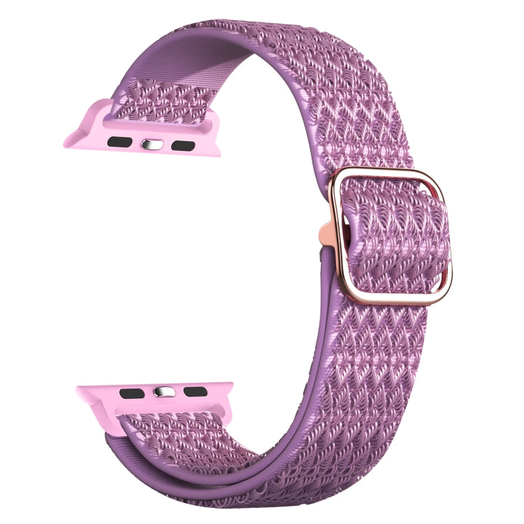 可調節菱形紋理彈性替換錶帶，適用於 Apple Watch Series，7 41mm / 6 & SE & 5 & 4 40mm / 3 & 2 & 1 38mm，7 45mm / 6 & SE & 5 & 4 44mm / 3 & 2 & 1 42mm