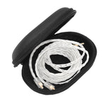 KZ Portable PU Leather Oval Data Cable Charger Earphone Storage Box, Oval