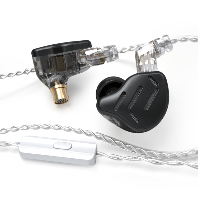 KZ ZAX 16 單元環鐵運動遊戲入耳有線耳機，ZAX 標準版（銀色）、ZAX 標準版（黑色）、ZAX 麥克風版（銀色）、ZAX 麥克風版（黑色）
