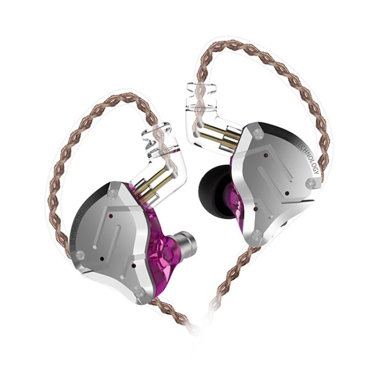 KZ ZS10 Pro 10 單元環鐵遊戲入耳有線耳機，ZS10 Pro 麥克風版（主播藍）、ZS10 Pro 麥克風版（耀金）、ZS10 Pro 麥克風版（紫色）、ZS10 Pro 麥克風版（鑽石藍）、ZS10 Pro 標準版（黑色）
