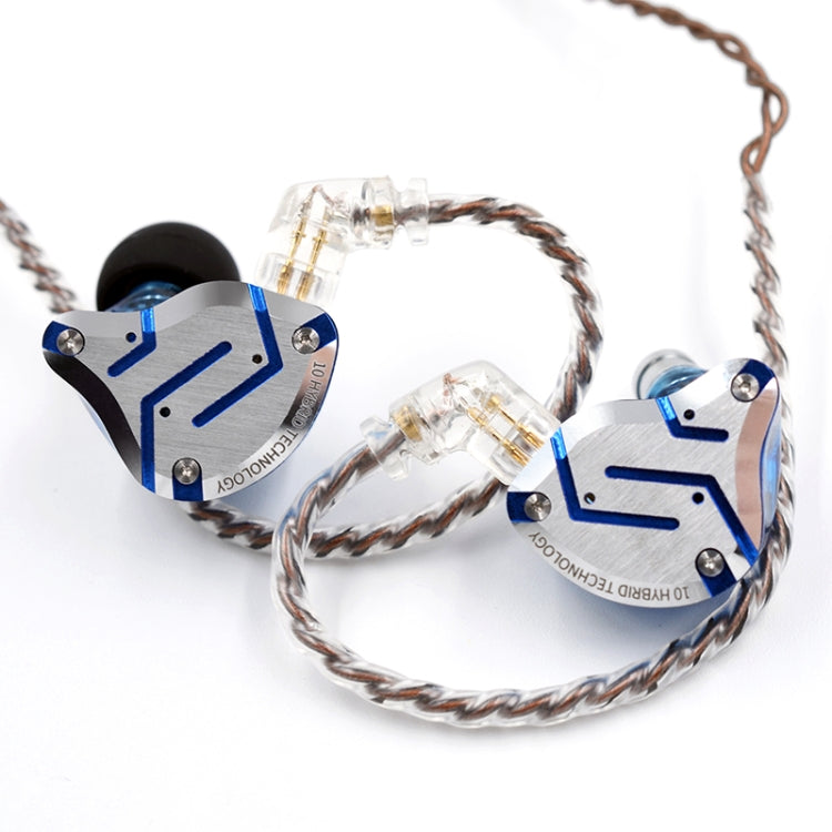 KZ ZS10 Pro 10 單元環鐵遊戲入耳有線耳機，ZS10 Pro 麥克風版（主播藍）、ZS10 Pro 麥克風版（耀金）、ZS10 Pro 麥克風版（紫色）、ZS10 Pro 麥克風版（鑽石藍）、ZS10 Pro 標準版（黑色）