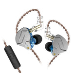 KZ ZSN Pro 環鐵混合驅動金屬入耳有線耳機，ZSN 標準版（灰色）、ZSN 標準版（藍色）、ZSN 標準版（紫色）、ZSN 麥克風版（灰色）、ZSN 麥克風版（藍色）、ZSN 麥克風版（紫色）