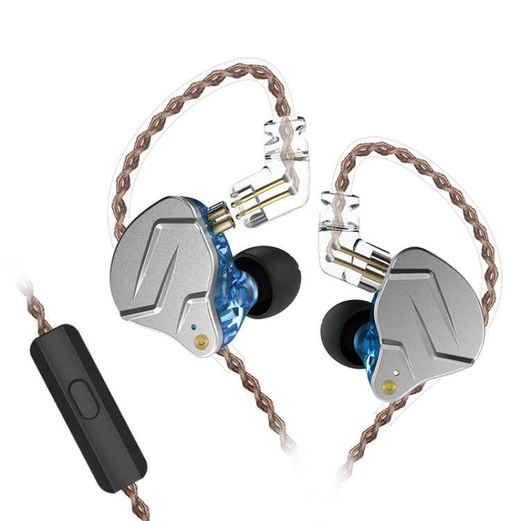 KZ ZSN Pro 環鐵混合驅動金屬入耳有線耳機，ZSN 標準版（灰色）、ZSN 標準版（藍色）、ZSN 標準版（紫色）、ZSN 麥克風版（灰色）、ZSN 麥克風版（藍色）、ZSN 麥克風版（紫色）