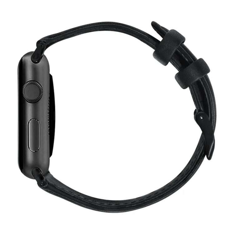 油蠟真皮錶帶，適用於 Apple Watch Series 8&7 41mm / SE 2&6&SE&5&4 40mm / 3&2&1 38mm，適用於 Apple Watch Series 7 41mm / 6 & SE & 5 & 4 40mm / 3 & 2 & 1 38mm