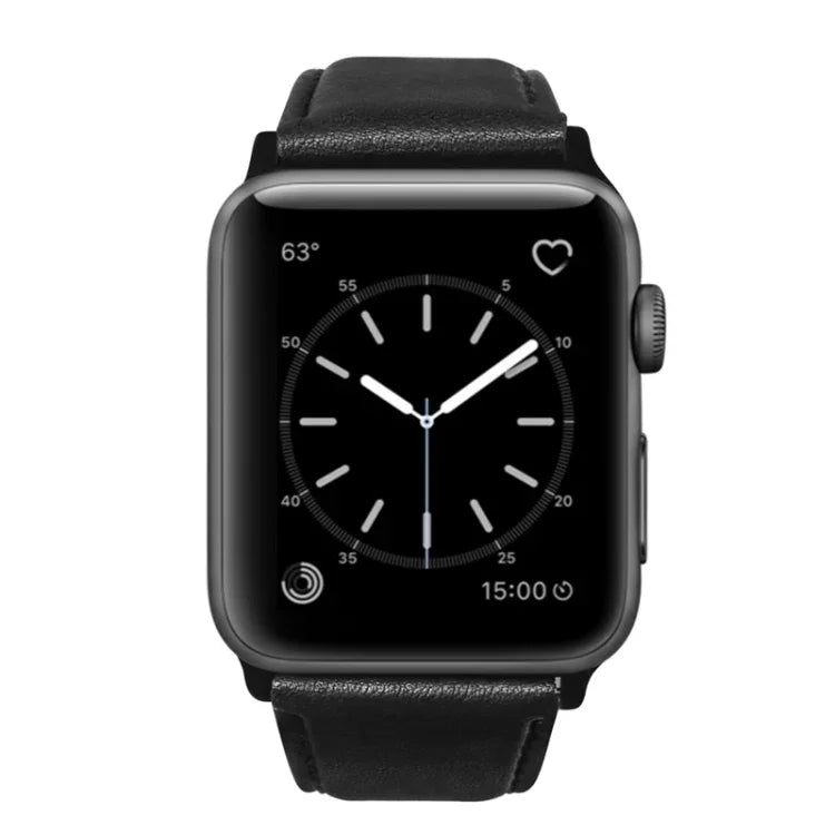 油蠟真皮錶帶，適用於 Apple Watch Series 8&7 41mm / SE 2&6&SE&5&4 40mm / 3&2&1 38mm，適用於 Apple Watch Series 7 41mm / 6 & SE & 5 & 4 40mm / 3 & 2 & 1 38mm