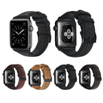 油蠟真皮錶帶，適用於 Apple Watch Series 8&7 41mm / SE 2&6&SE&5&4 40mm / 3&2&1 38mm，適用於 Apple Watch Series 7 41mm / 6 & SE & 5 & 4 40mm / 3 & 2 & 1 38mm