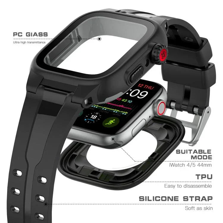 RedPepper IP68 防水螢幕保護貼 + 錶帶 + 保護殼，適用於 Apple Watch Series 6 / 5 / 4 / Watch SE 44mm