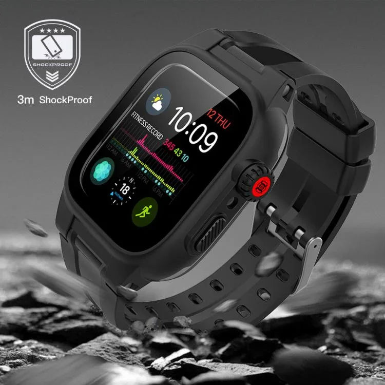 RedPepper IP68 防水螢幕保護貼 + 錶帶 + 保護殼，適用於 Apple Watch Series 6 / 5 / 4 / Watch SE 44mm