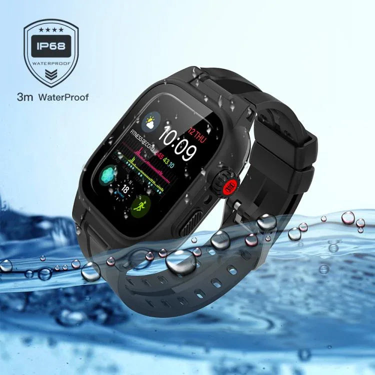RedPepper IP68 防水螢幕保護貼 + 錶帶 + 保護殼，適用於 Apple Watch Series 6 / 5 / 4 / Watch SE 44mm