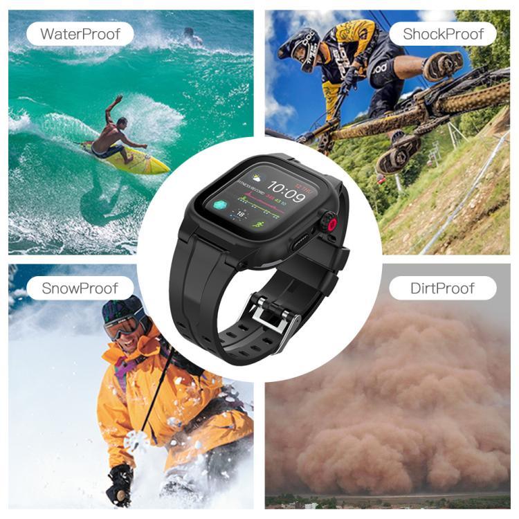 RedPepper IP68 防水螢幕保護貼 + 錶帶 + 保護殼，適用於 Apple Watch Series 6 / 5 / 4 / Watch SE 44mm