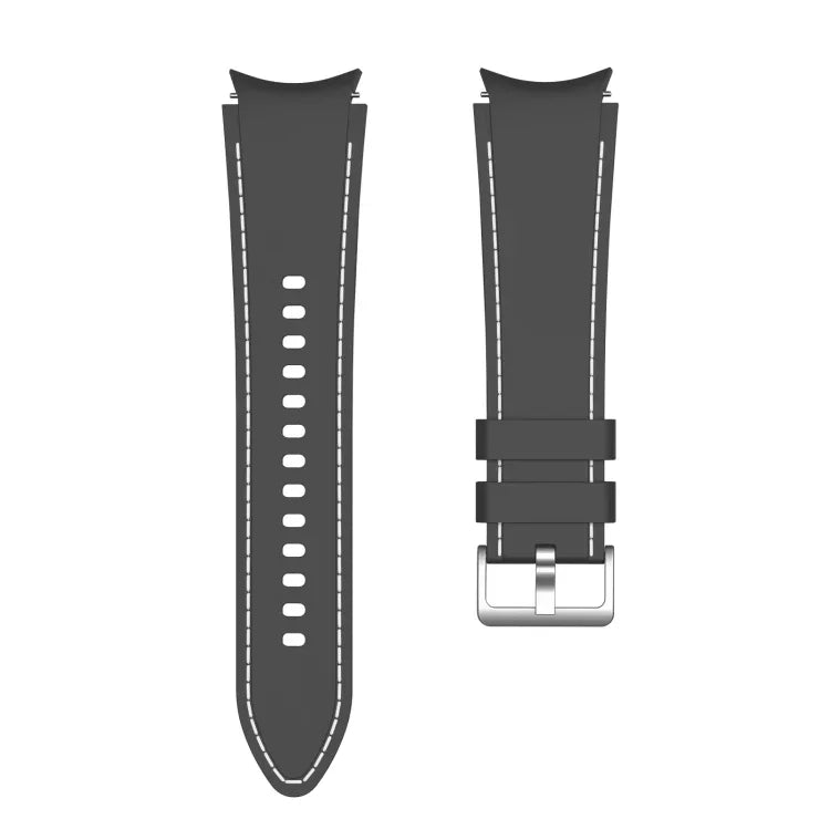 矽膠縫線替換錶帶，適用於 Samsung Galaxy Watch4 / Watch4 Classic