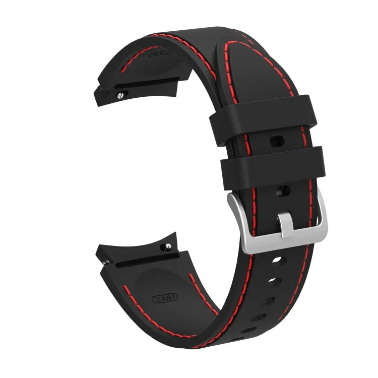 矽膠縫線替換錶帶，適用於 Samsung Galaxy Watch4 / Watch4 Classic
