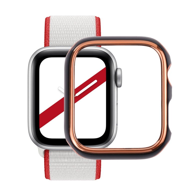雙色電鍍 PC 保護錶殼，適用於 Apple Watch Series 6 / 5 / 4 / Watch SE 44mm，適用於 Apple Watch Series 3 & 2 & 1 42mm，適用於 Apple Watch Series 6 / 5 / 4 / Watch SE 40mm