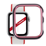 雙色電鍍 PC 保護錶殼，適用於 Apple Watch Series 6 / 5 / 4 / Watch SE 44mm，適用於 Apple Watch Series 3 & 2 & 1 42mm，適用於 Apple Watch Series 6 / 5 / 4 / Watch SE 40mm