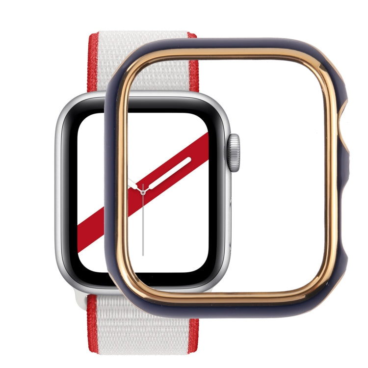 雙色電鍍 PC 保護錶殼，適用於 Apple Watch Series 6 / 5 / 4 / Watch SE 44mm，適用於 Apple Watch Series 3 & 2 & 1 42mm，適用於 Apple Watch Series 6 / 5 / 4 / Watch SE 40mm