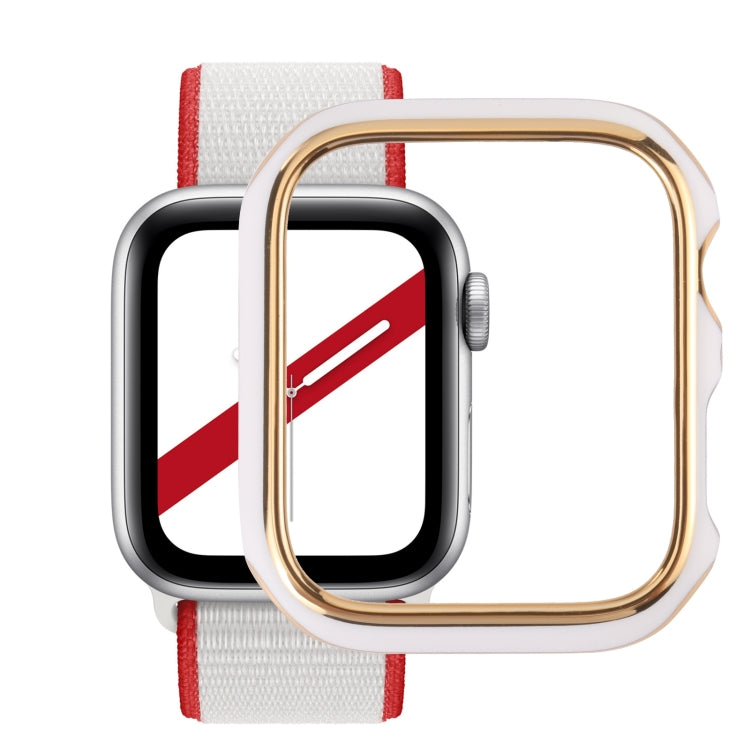雙色電鍍 PC 保護錶殼，適用於 Apple Watch Series 6 / 5 / 4 / Watch SE 44mm，適用於 Apple Watch Series 3 & 2 & 1 42mm，適用於 Apple Watch Series 6 / 5 / 4 / Watch SE 40mm
