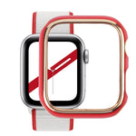 雙色電鍍 PC 保護錶殼，適用於 Apple Watch Series 6 / 5 / 4 / Watch SE 44mm，適用於 Apple Watch Series 3 & 2 & 1 42mm，適用於 Apple Watch Series 6 / 5 / 4 / Watch SE 40mm