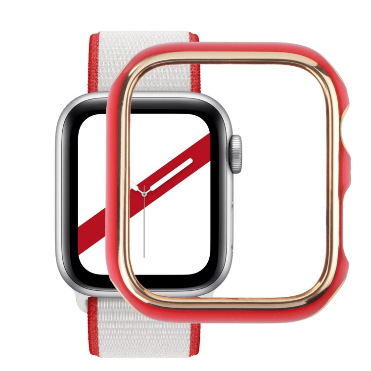 雙色電鍍 PC 保護錶殼，適用於 Apple Watch Series 6 / 5 / 4 / Watch SE 44mm，適用於 Apple Watch Series 3 & 2 & 1 42mm，適用於 Apple Watch Series 6 / 5 / 4 / Watch SE 40mm