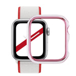 雙色電鍍 PC 保護錶殼，適用於 Apple Watch Series 6 / 5 / 4 / Watch SE 44mm，適用於 Apple Watch Series 3 & 2 & 1 42mm，適用於 Apple Watch Series 6 / 5 / 4 / Watch SE 40mm