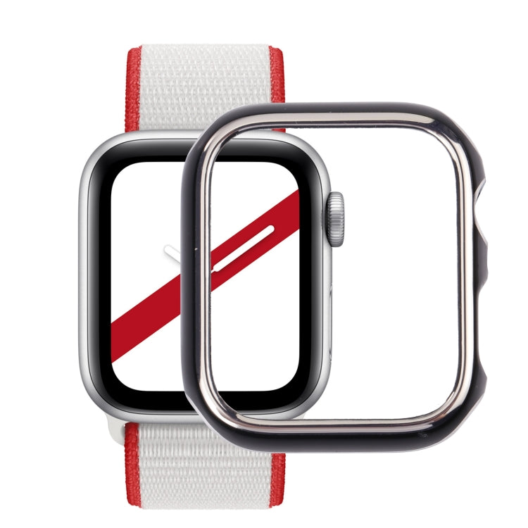 雙色電鍍 PC 保護錶殼，適用於 Apple Watch Series 6 / 5 / 4 / Watch SE 44mm，適用於 Apple Watch Series 3 & 2 & 1 42mm，適用於 Apple Watch Series 6 / 5 / 4 / Watch SE 40mm