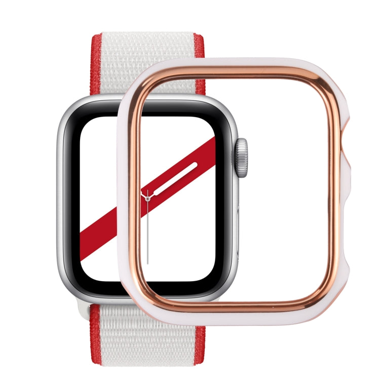 雙色電鍍 PC 保護錶殼，適用於 Apple Watch Series 6 / 5 / 4 / Watch SE 44mm，適用於 Apple Watch Series 3 & 2 & 1 42mm，適用於 Apple Watch Series 6 / 5 / 4 / Watch SE 40mm