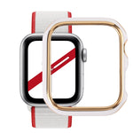 雙色電鍍 PC 保護錶殼，適用於 Apple Watch Series 6 / 5 / 4 / Watch SE 44mm，適用於 Apple Watch Series 3 & 2 & 1 42mm，適用於 Apple Watch Series 6 / 5 / 4 / Watch SE 40mm