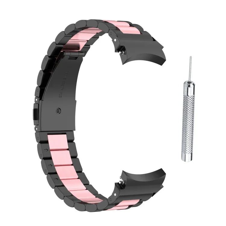 三股鋼製替換錶帶，適用於 Samsung Galaxy Watch4 / Watch4 Classic