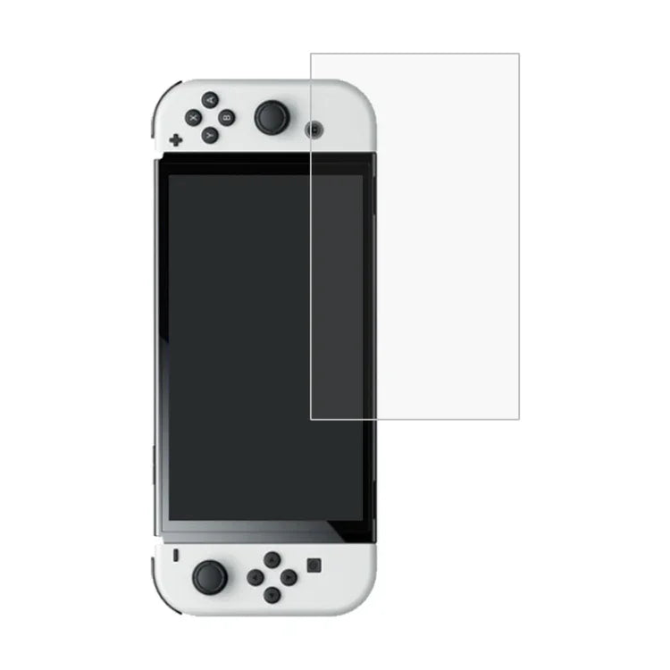 10 片 0.26mm 9H 2.5D 鋼化玻璃保護膜，適用於 Nintendo Switch OLED（10 片）