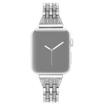 雙排鑽石合金錶帶，適用於 Apple Watch Series 7 41mm / 6 & SE & 5 & 4 40mm / 3 & 2 & 1 38mm