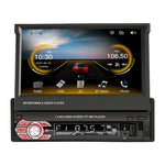 9601C 高清 7吋通用汽車手動可伸縮屏 MP5 播放器，支援 Carplay、FM、藍牙及 TF 卡, 9601C