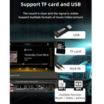 9601C 高清 7吋通用汽車手動可伸縮屏 MP5 播放器，支援 Carplay、FM、藍牙及 TF 卡, 9601C