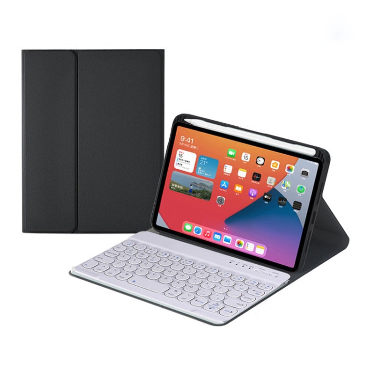 HY006 圓形鍵可拆式藍牙鍵盤皮套，附支架，適用於 iPad mini 6，HY006