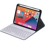 HY006 圓形鍵可拆式藍牙鍵盤皮套，附支架，適用於 iPad mini 6，HY006