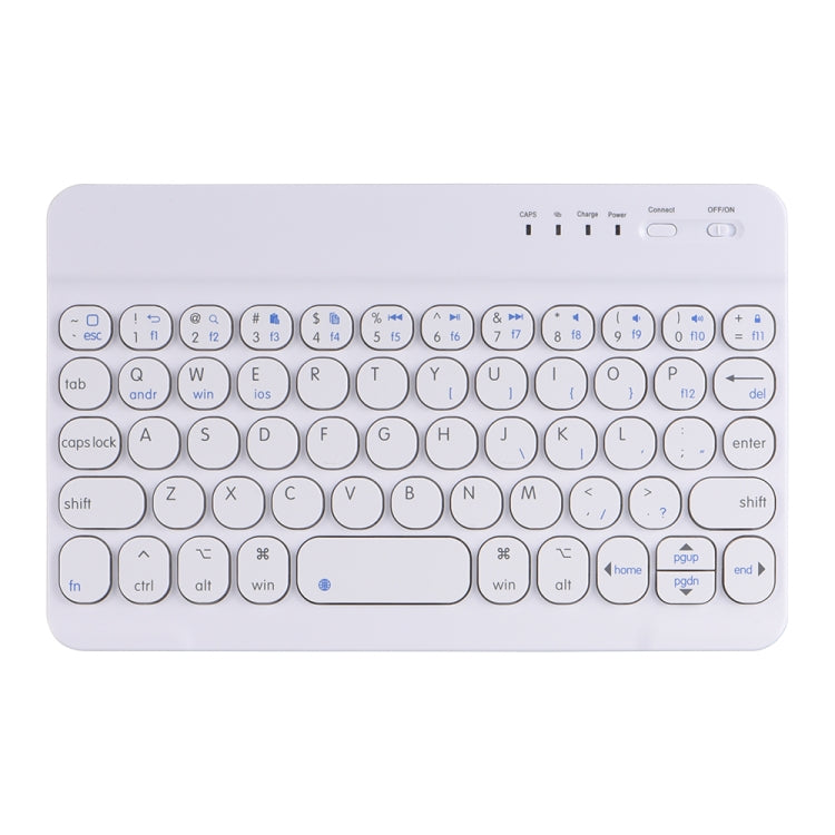 HY006 圓形鍵可拆式藍牙鍵盤皮套，附支架，適用於 iPad mini 6，HY006