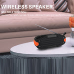 New Rixing NR-907FM TWS 戶外藍牙喇叭，支援免持通話／FM，附手柄及天線，NR-907FM（橘）、NR-907FM（黑）、NR-907FM（紅）、NR-907FM（黃）、NR-906（藍）
