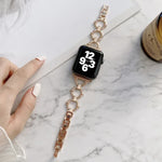 O型鏈條金屬替換錶帶，適用於 Apple Watch Series，7 41mm/6&SE&5&4 40mm/3&2&1 38mm，7 45mm/6&SE&5&4 44mm/3&2&1 42mm